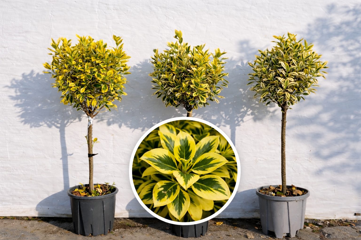 Euonymus jap. AUREOMARGINATUS - Pomisor / Bila 100 cm cu frunza Aurie