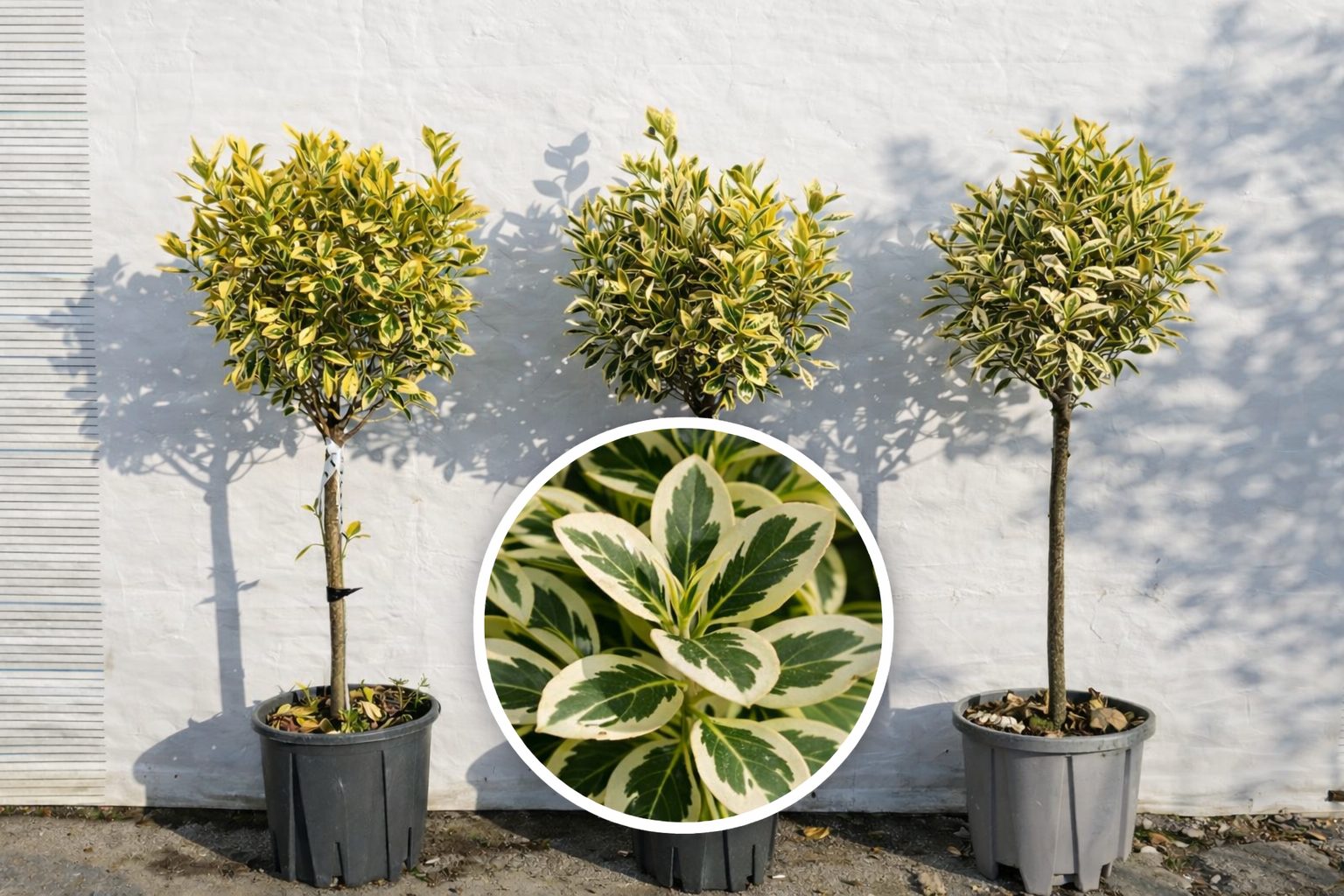 Euonymus jap. Bravo -POMISOR / Bila 100 cm cu frunza variegata
