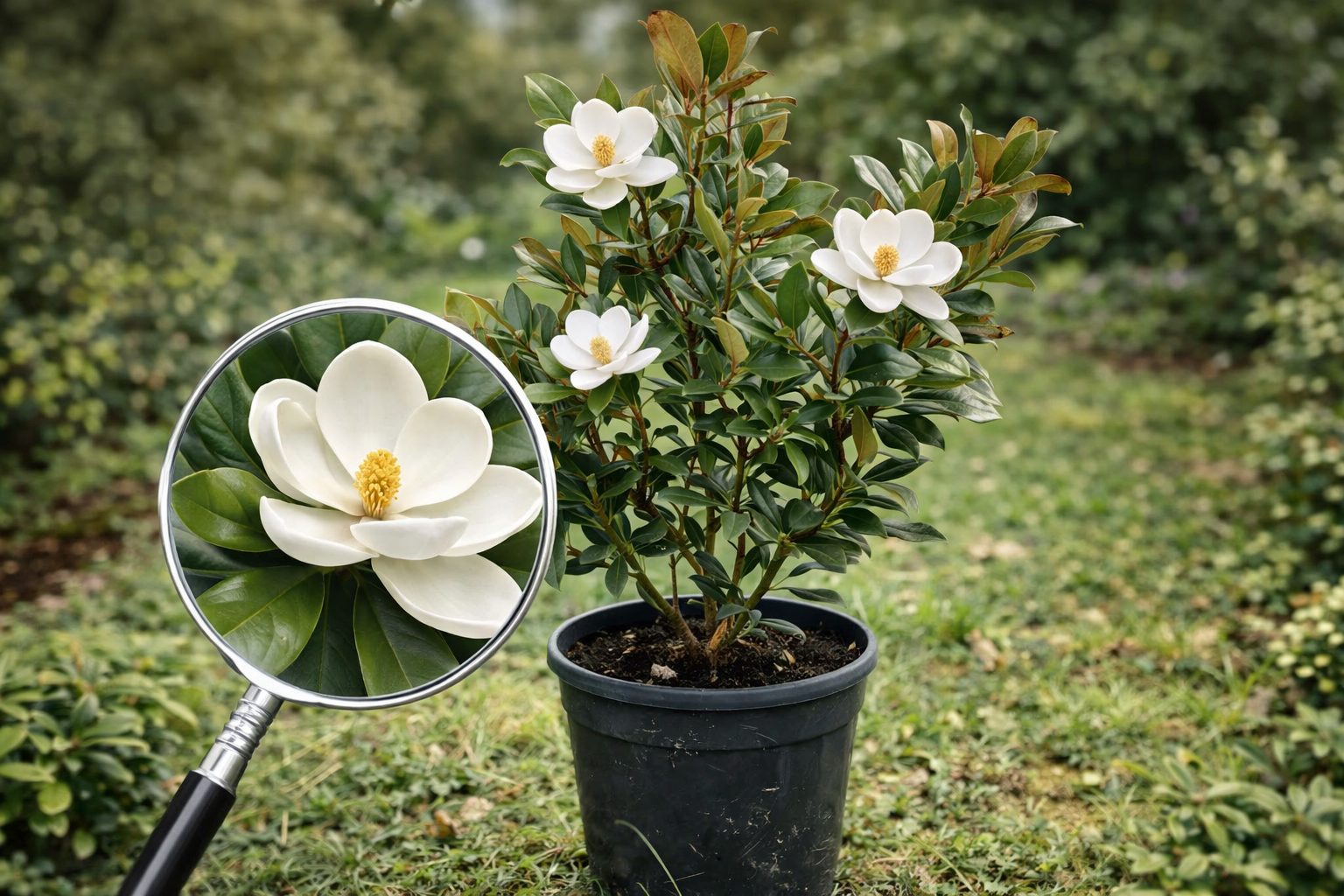 Magnolia vesnic verde Grandiflora soi Little Gem - Forma TUFA-100 cm