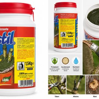 Mastil Mastic Cicatrizant 1.5KG – Pastă Profesională pentru Altoire și Protecția Pomilor