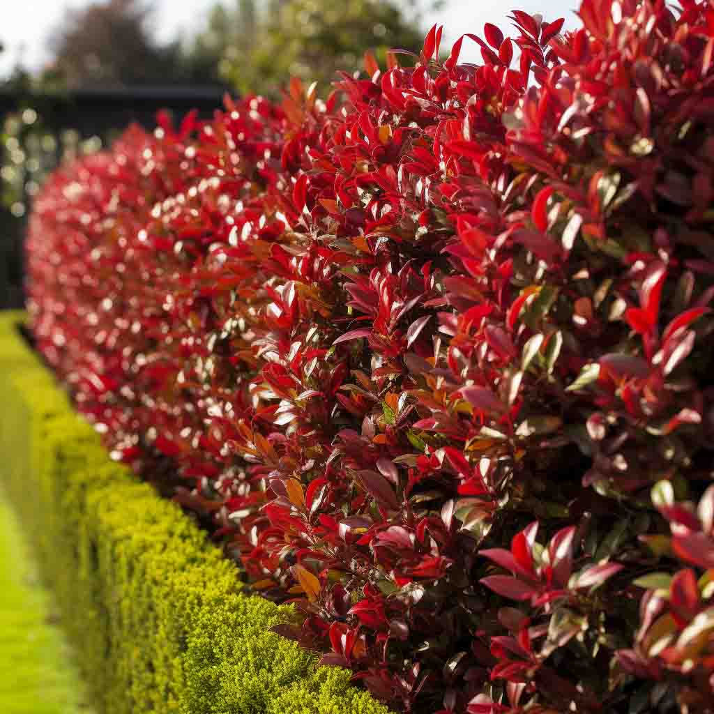 Pachet 10+1 gratuit: Photinia Red Robin 80 cm -ghiveci 3.6ltr - Poze reale